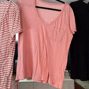 Caslon Cotton & Modal T-Shirt in Salmon